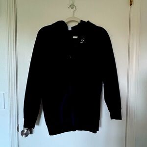 Gymshark Black Full Zipup Hoodie